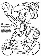Coloring Honesty Pages Pinocchio Kids Disney Sheets Colouring Printable Color Clipart Lessons Print Lesson Popular Trustworthiness Library Clip Related Coloringhome sketch template