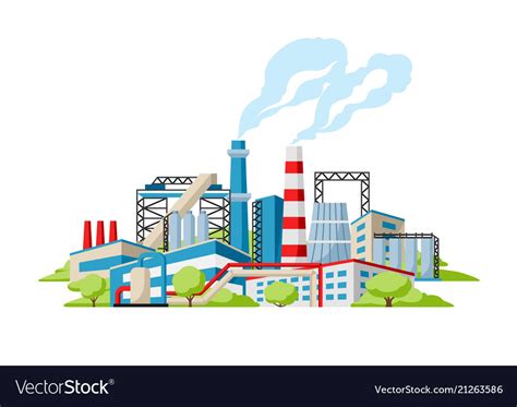 industrial factory background royalty  vector image