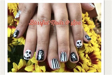 pin  blissful nails spa  cherry  nail designs nail spa nail