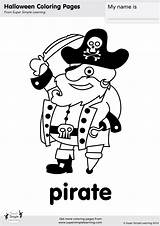 Pirate Coloring Simple sketch template
