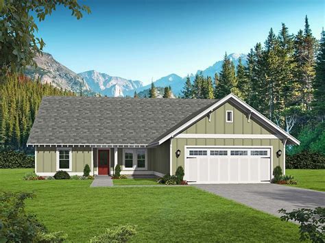 ranch style   bed  bath  car garage cottage style house plans ranch style house
