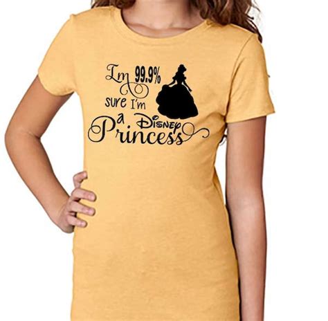 Im A Disney Princess Shirtprincess Inspired Shirtbelle