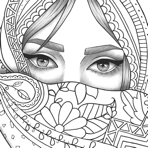 girl coloring pages  adults  kids