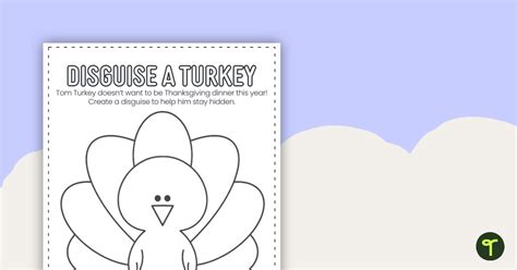 disguise  turkey thanksgiving activity teach starter