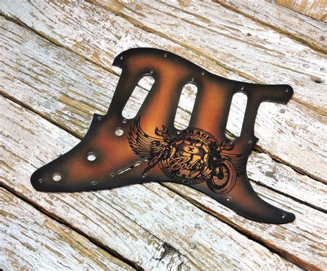 leather pickguard  stratocaster guitar leather etsy