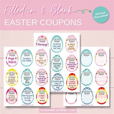 easter egg coupons  kids  mommy journey shop
