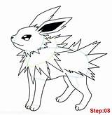 Jolteon Coloring Pages Para Colorear Getcolorings Printable Getdrawings sketch template