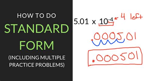 standard form  complete guide mathcation