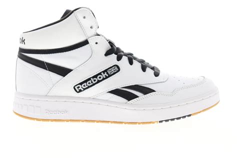 reebok bb  eh mens white leather high top basketball sneakers ruze shoes