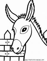 Coloring Mule Pages Getcolorings Animals Farm sketch template