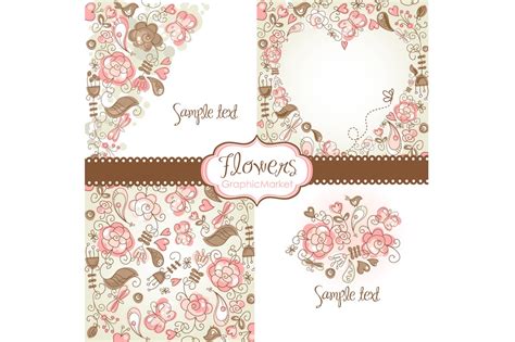 floral template designs clipart illustrator graphics creative