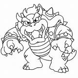 Bowser Stampare Bestcoloringpagesforkids Jr Xcolorings Luigi sketch template