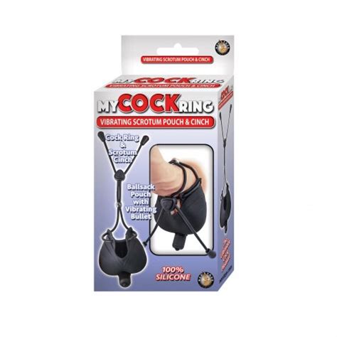My Cock Ring Vibrating Scrotum Pouch Black Sex Toys And Adult