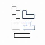 Tetris Bricks sketch template