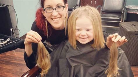 photos 3 year old girl donates hair to locks of love abc7 chicago
