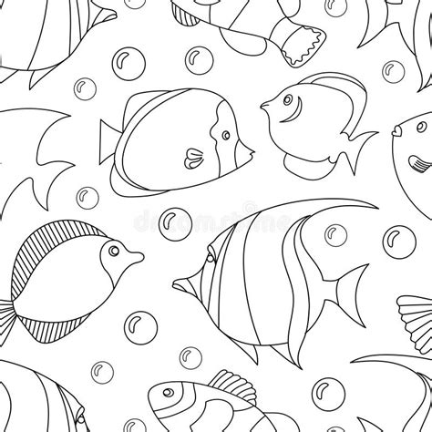 tropical fish coloring pages  adults coral reef fishes