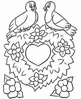 Coloring Pages Picket Fence Valentine Getcolorings sketch template