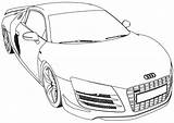 R8 Coloring sketch template