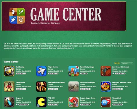 apple launches dedicated itunes section  game center apps
