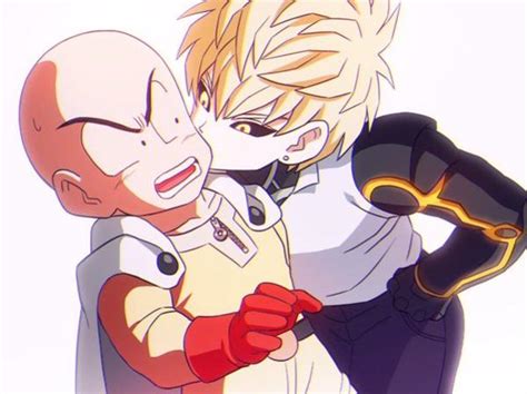 krillin and 18 cosplaying as saitama and genos one punch man know your meme