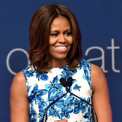 Michelle Obama S Lighter Hair Color Glamour