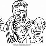 Lord Star Coloring Pages Galaxy Guardians Drawing Printable Kids Template Face sketch template
