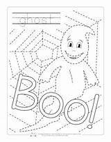 Tracing Halloween Worksheets Pages Itsybitsyfun Pumpkins sketch template