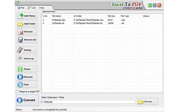 Batch Excel To PDF Converter screenshot #2