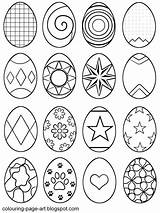 Easter Egg Eggs Printable Coloring Drawing Colouring Kids Drawings Designs Pages Multiple Sheet Line Symbol Patterns Hatching Abstract Small Outline sketch template