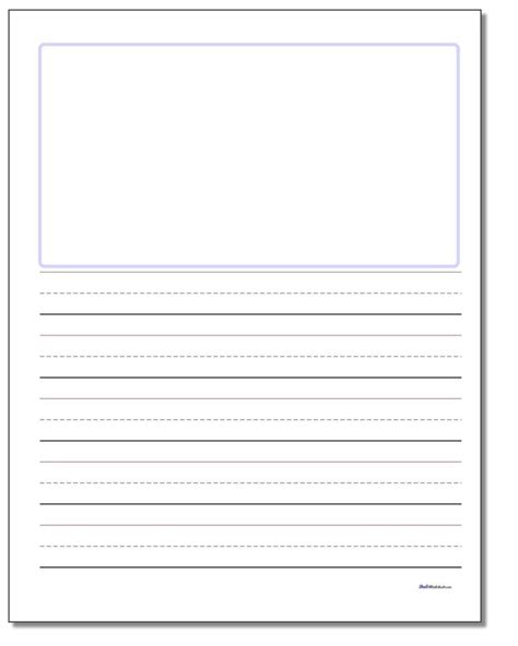 blank handwriting worksheets  kindergarten handwriting paper