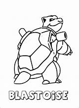 Blastoise Pokemon Coloring Pages Getcolorings Printable Color sketch template