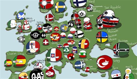 countryball map  tno europe rtnomod