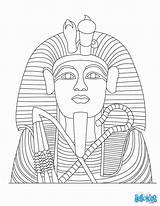 Coloring King Tut Pages Tutankhamun Popular sketch template