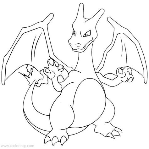 charizard  pokemon  coloring pages xcoloringscom
