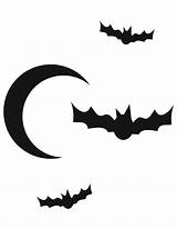 Pumpkin Carving Moon Bats Templates Pattern Printable Print Kids Ads Creative Stencils sketch template
