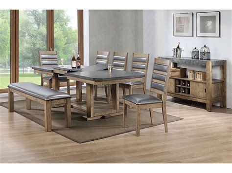 wood dining set  rustic wood shop  affordable home furniture decor outdoors