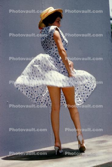 Woman Panty Windy Hat Legs High Heels Windblown Images