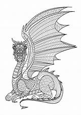 Mindfulness Dragones sketch template
