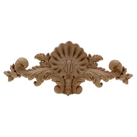 vzlx flower wood carving natural appliques  furniture mouldings decal decorative figurines