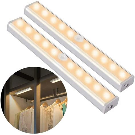 led motion sensor cabinet lightunder counter closet lighting wireless usb rechargeable  led