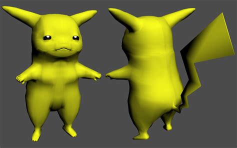 3d female pikachu wip by zodai tora fur affinity [dot] net