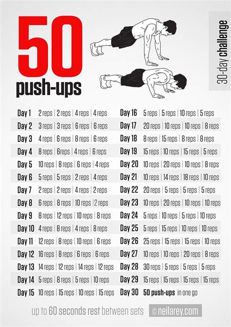 Cardio Challenge Workout Challenge 30 Day Push Up