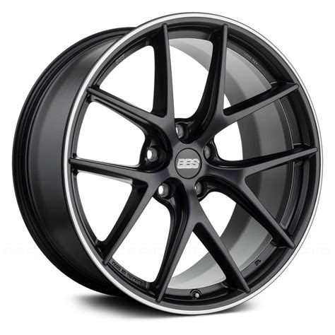 bbs® ci r wheels satin black with polished stainless steel lip rims