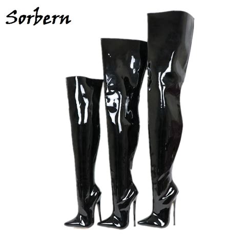 buy sorbern sexy fetish boots women long crossdresser