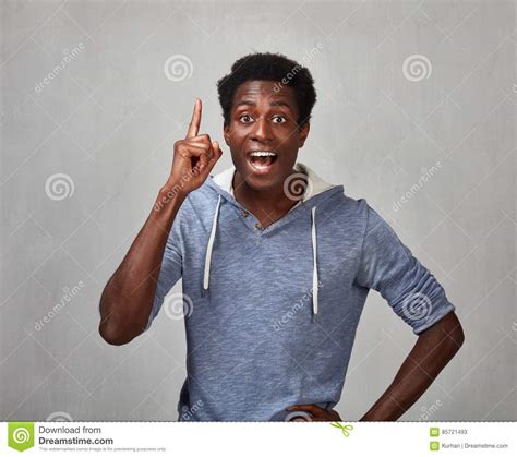 happy black man stock image image  happiness gesture