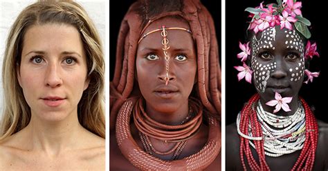 i morphed myself into tribal women to raise awareness of