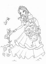 Princesse Colouring Coloringhome sketch template