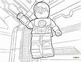 Coloring Heroes Dc Super Pages Comics Printable Superheroes Lego Kb sketch template