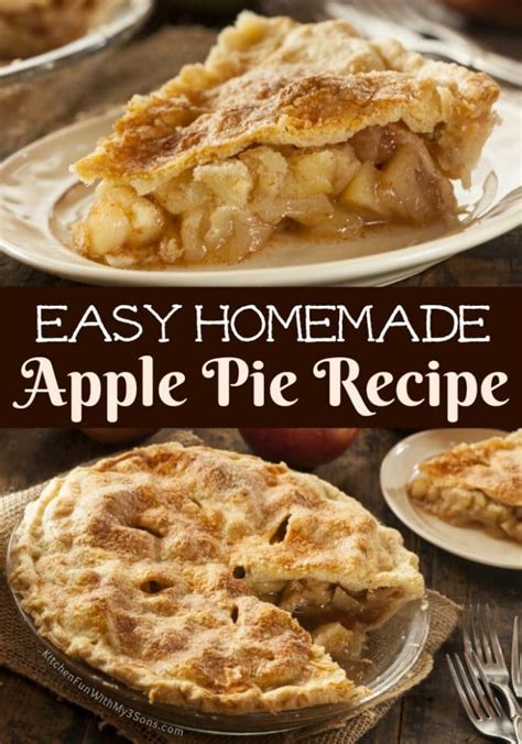 Apple Pie Recipe Easy And Homemade Kitchen Fun With My 3 Sons