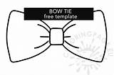 Bow Tie Template Printable Pattern Outline Father Coloring Coloringpage Eu sketch template